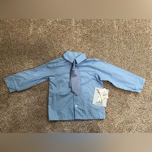 New with tags • button down shirt and tie for Easter • 24 months